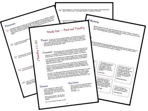 Format of FootPrint Bible Studies